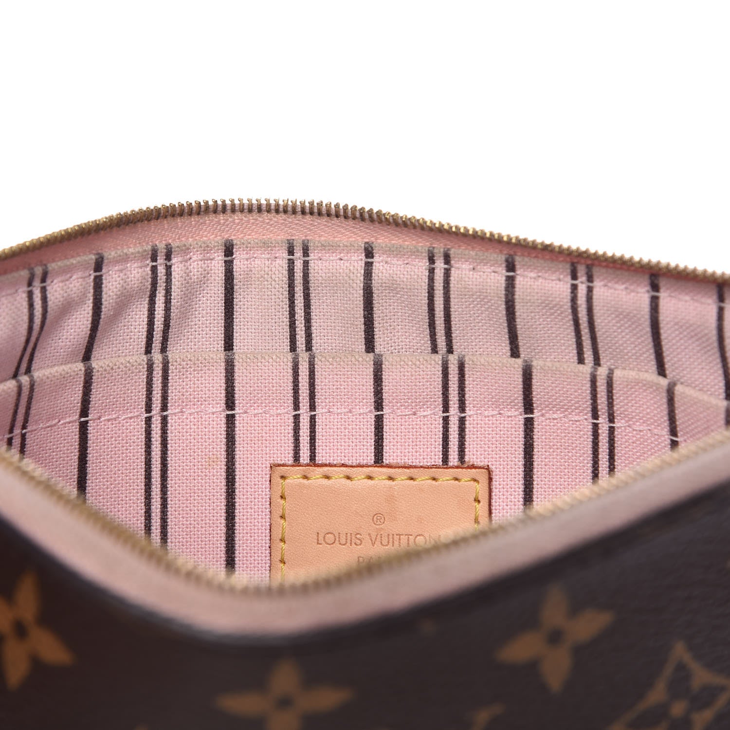 Louis Vuitton Monogram Neverfull MM GM Pochette Rose Ballerine 10 of 12