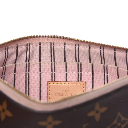 Louis Vuitton Monogram Neverfull MM GM Pochette Rose Ballerine 10 of 12
