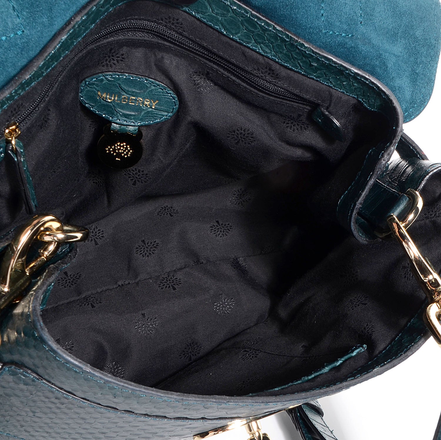 Mulberry Silky Snake Print Alexa Petrol 7 of 12