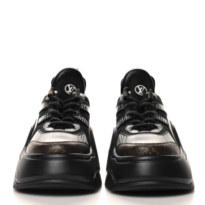 Louis Vuitton Calfskin Monogram LV Archlight 2.0 Platform Sneakers 37 37 Black 3 of 9