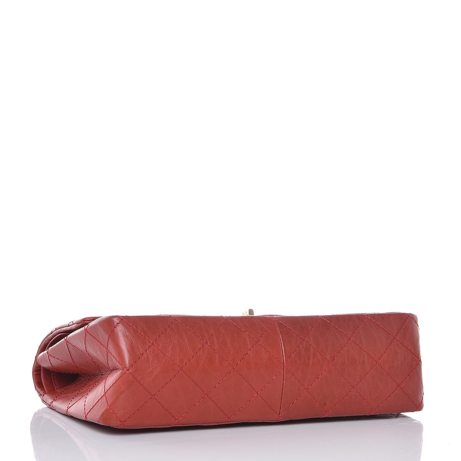 Chanel Aged Calfskin Quilted 2.55 Reissue 226 Flap Red 4 of 14