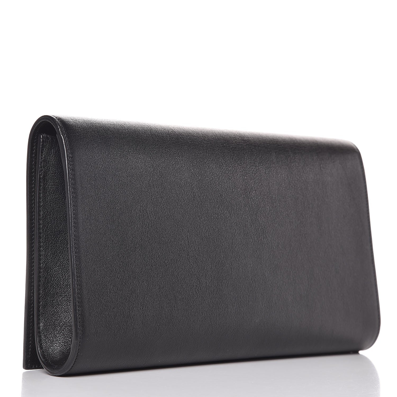 Saint Laurent Calfskin Monogram Large Belle De Jour Clutch Black 3 of 9