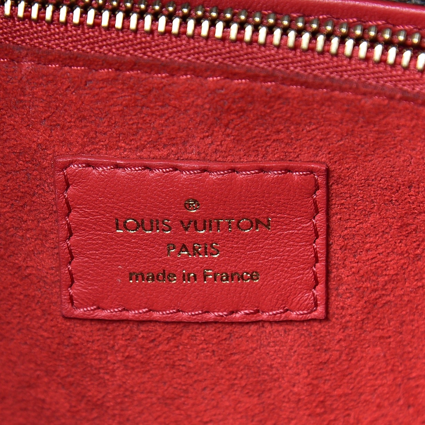 Grained Calfskin Monogram Double V Rubis