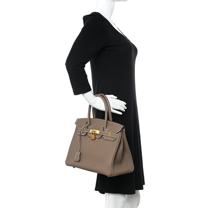 Hermes Togo Birkin 30 Etoupe 2 of 12