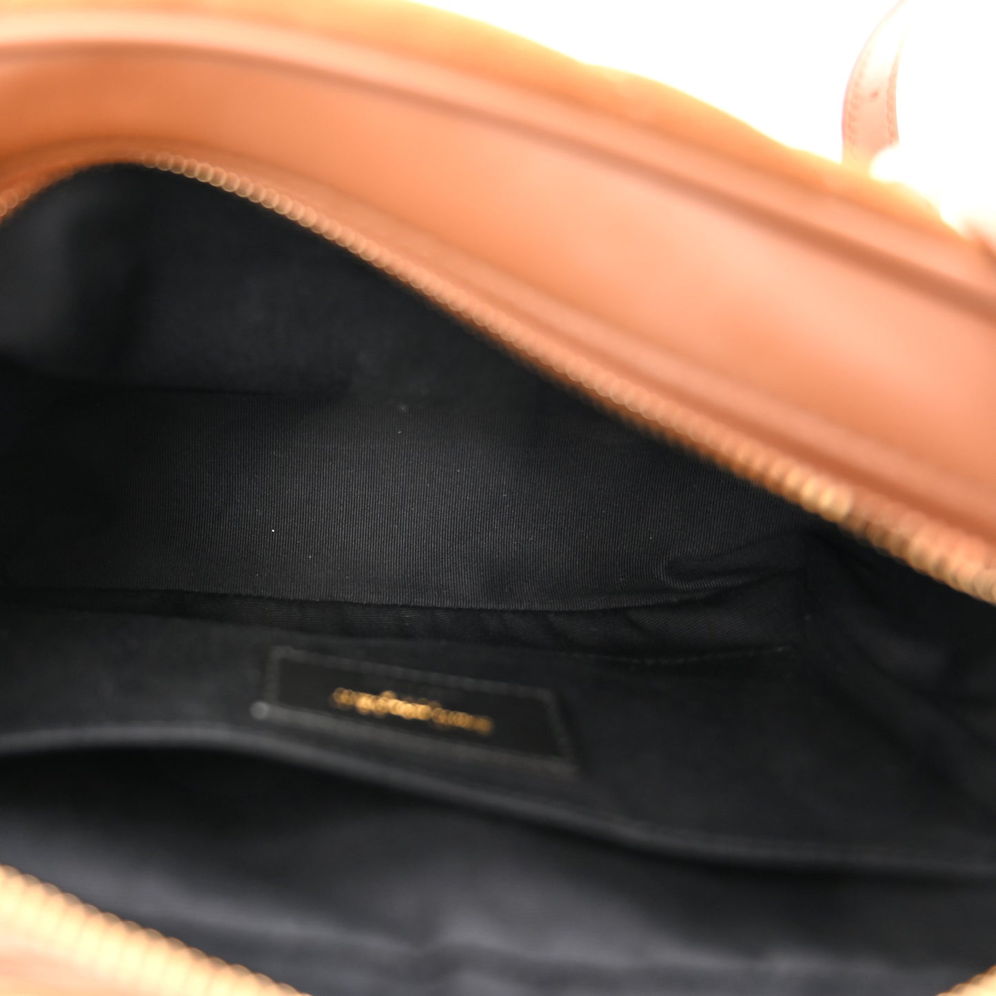 Suede Matelasse Monogram Lou Camera Bag Cinnamon