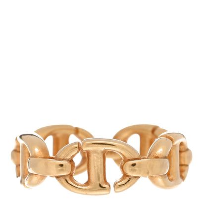 Christian Dior Metal CD Navy Ring M Gold 1 of 5
