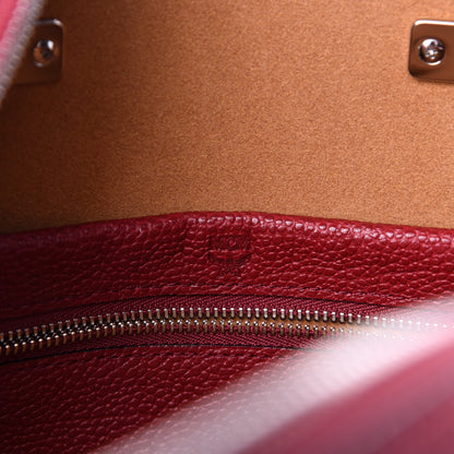 MCM Grained Calfskin Medium Ella Boston Burgundy 10 of 11