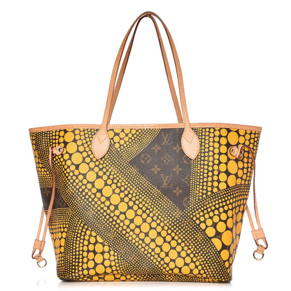 Louis Vuitton Monogram Kusama Waves Neverfull MM Yellow 1 of 7