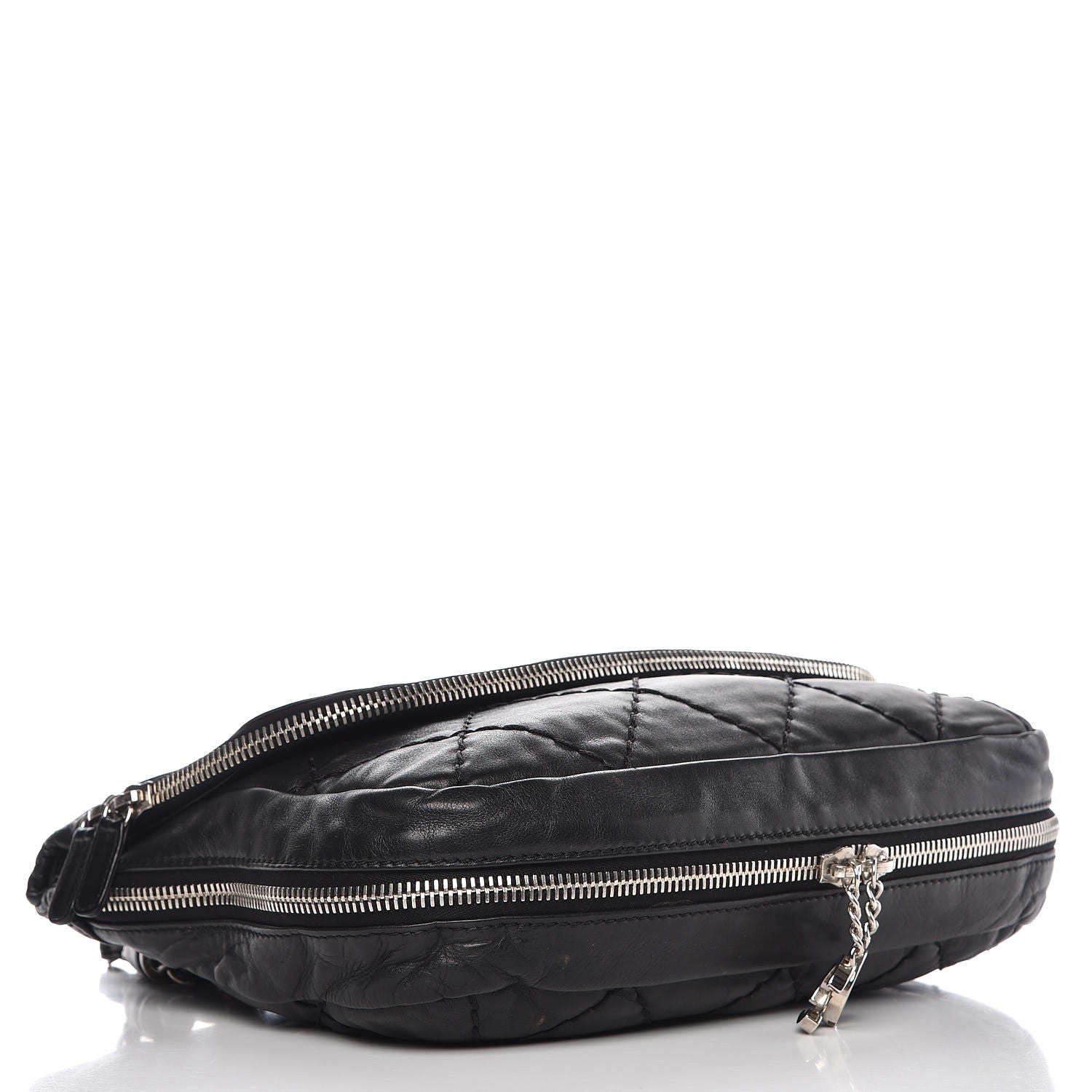 Chanel Calfskin Stitched Expandable Flap Black 4 of 10