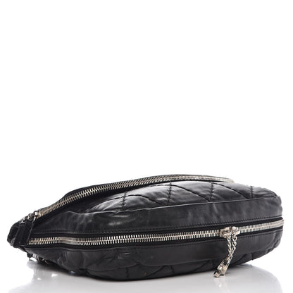 Chanel Calfskin Stitched Expandable Flap Black 4 of 10