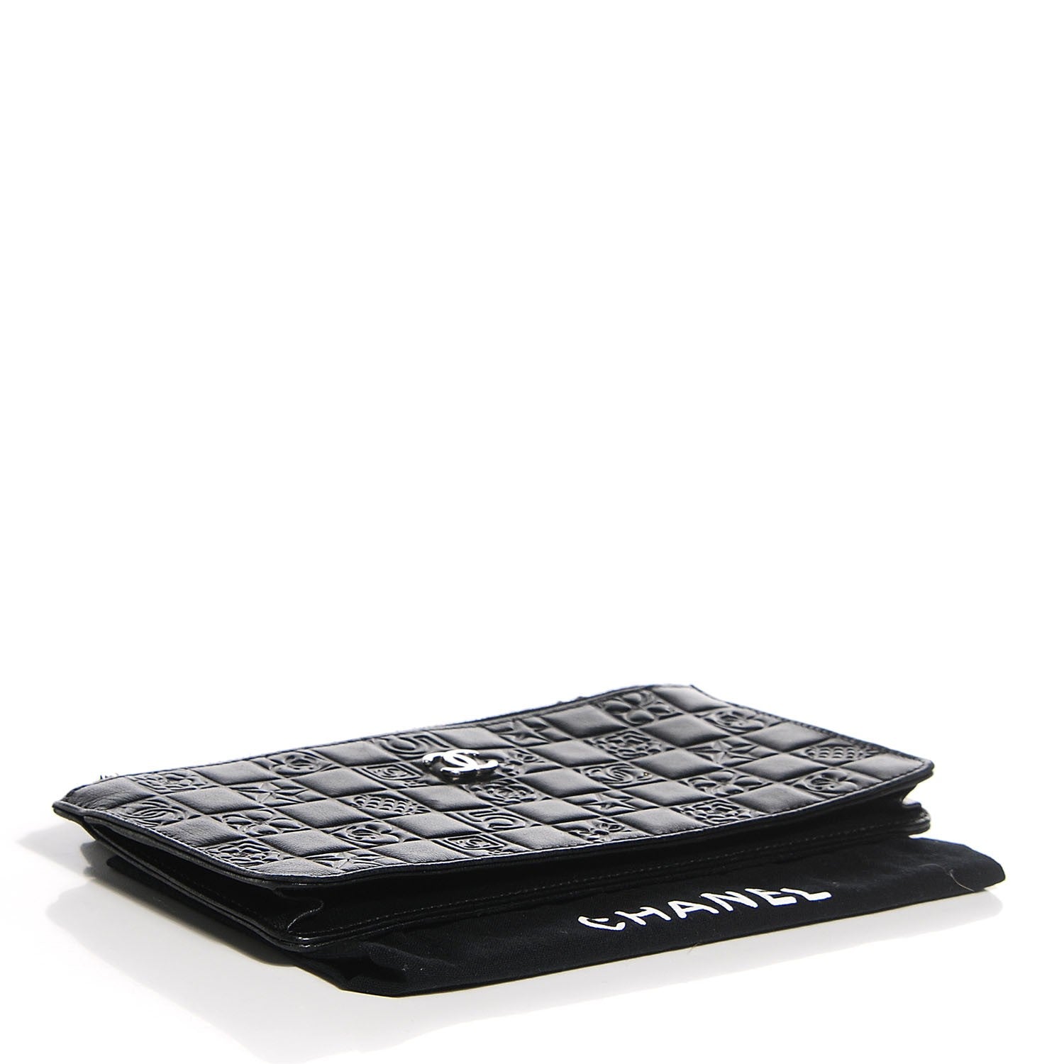 Chanel Lambskin Precious Symbols Pochette Black 4 of 7