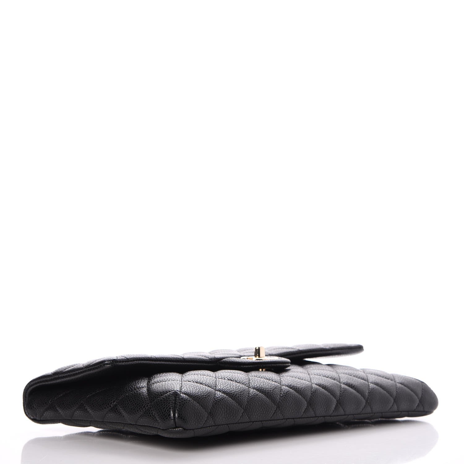 Chanel Caviar Quilted Flap Clutch Black 4 of 7