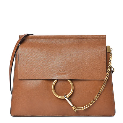 Chloe Goatskin Medium Faye Shoulder Bag Caramel 1 of 10