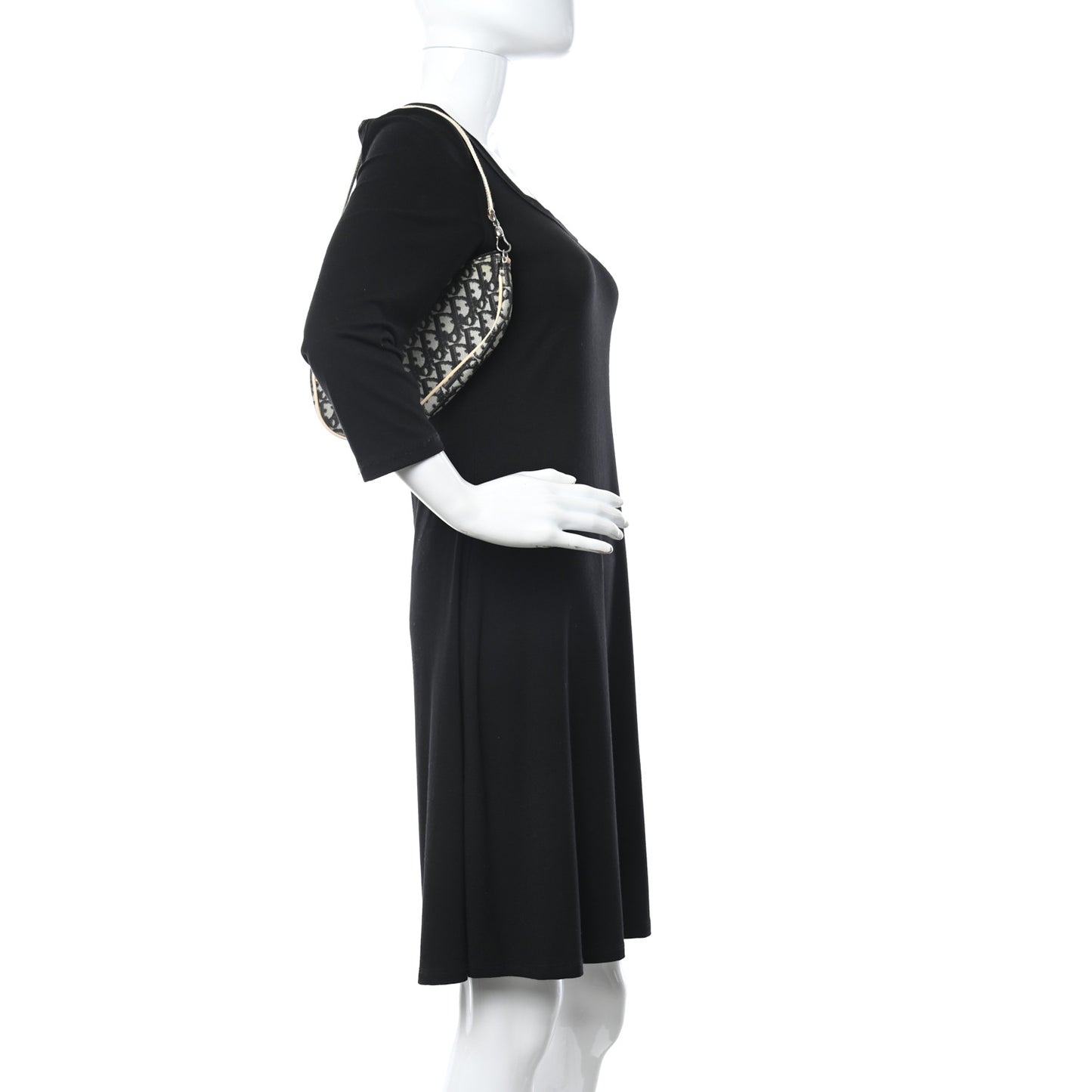 Monogram Mini Saddle Pochette White Blue