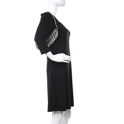 Christian Dior Monogram Mini Saddle Pochette White Blue 2 of 15