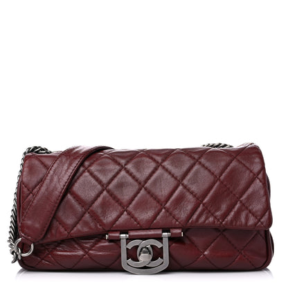Chanel Lambskin Quilted Medium Icons Secret Label Flap Red 1 of 12
