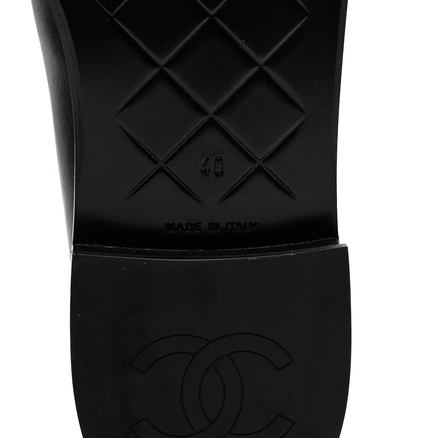 Chanel Calfskin CC Turnlock Moccasin Loafers 40 Black 7 of 10
