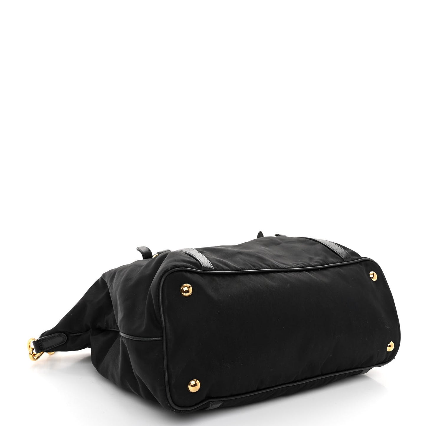 Tessuto Nylon Saffiano Tote Black