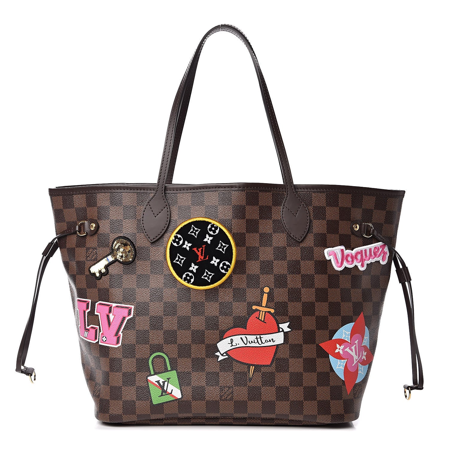 Louis Vuitton Damier Ebene Travel Stickers Neo Neverfull MM 1 of 11