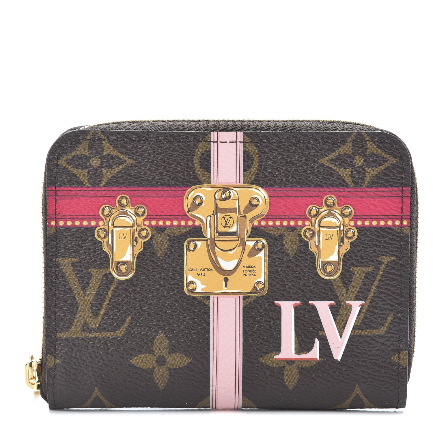 Louis Vuitton Monogram Summer Trunks Zippy Coin Purse 1 of 7