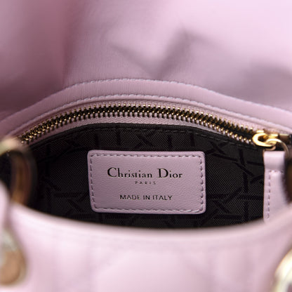 Christian Dior Lambskin Cannage Mini Lady Dior Rose Clair 8 of 9