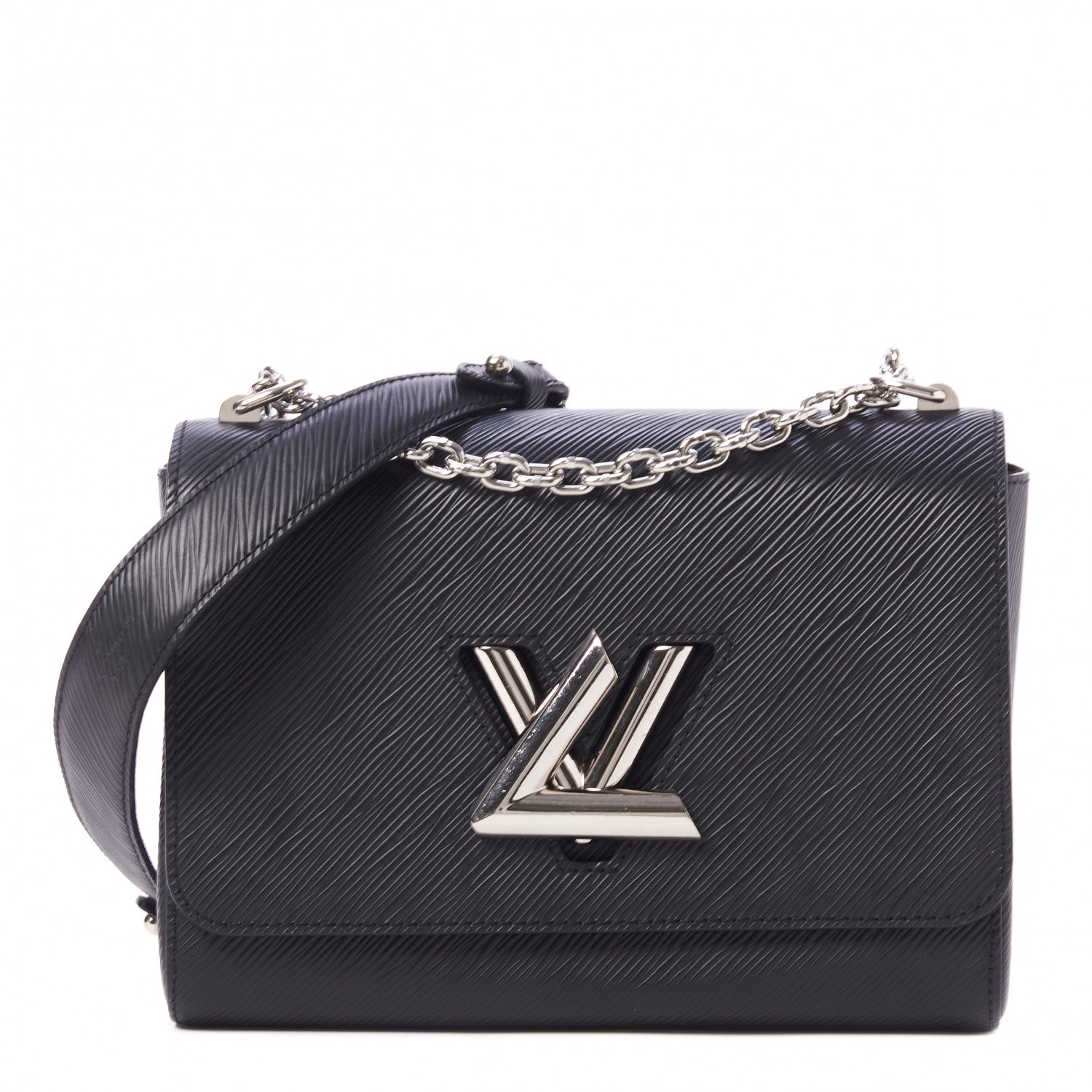 Louis Vuitton Epi Twist Shoulder Bag MM Black 1 of 9