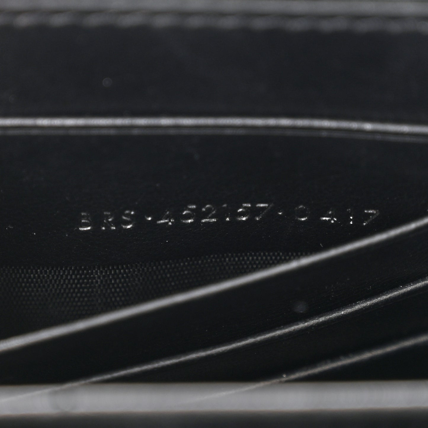 Calfskin Monogram Sunset Chain Wallet Black