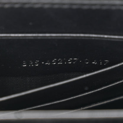 Saint Laurent Calfskin Monogram Sunset Chain Wallet Black 7 of 12