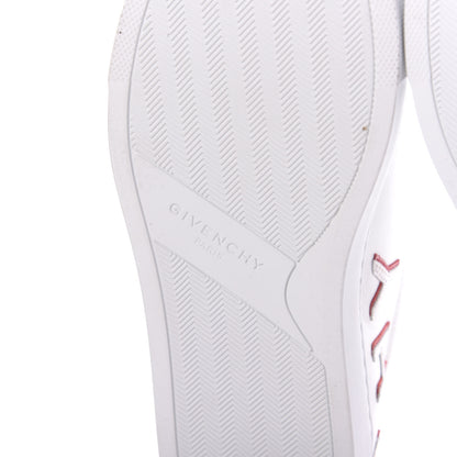 Givenchy Calfskin Reverse Logo Womens Urban Street Sneakers 36.5 White Red 7 of 12