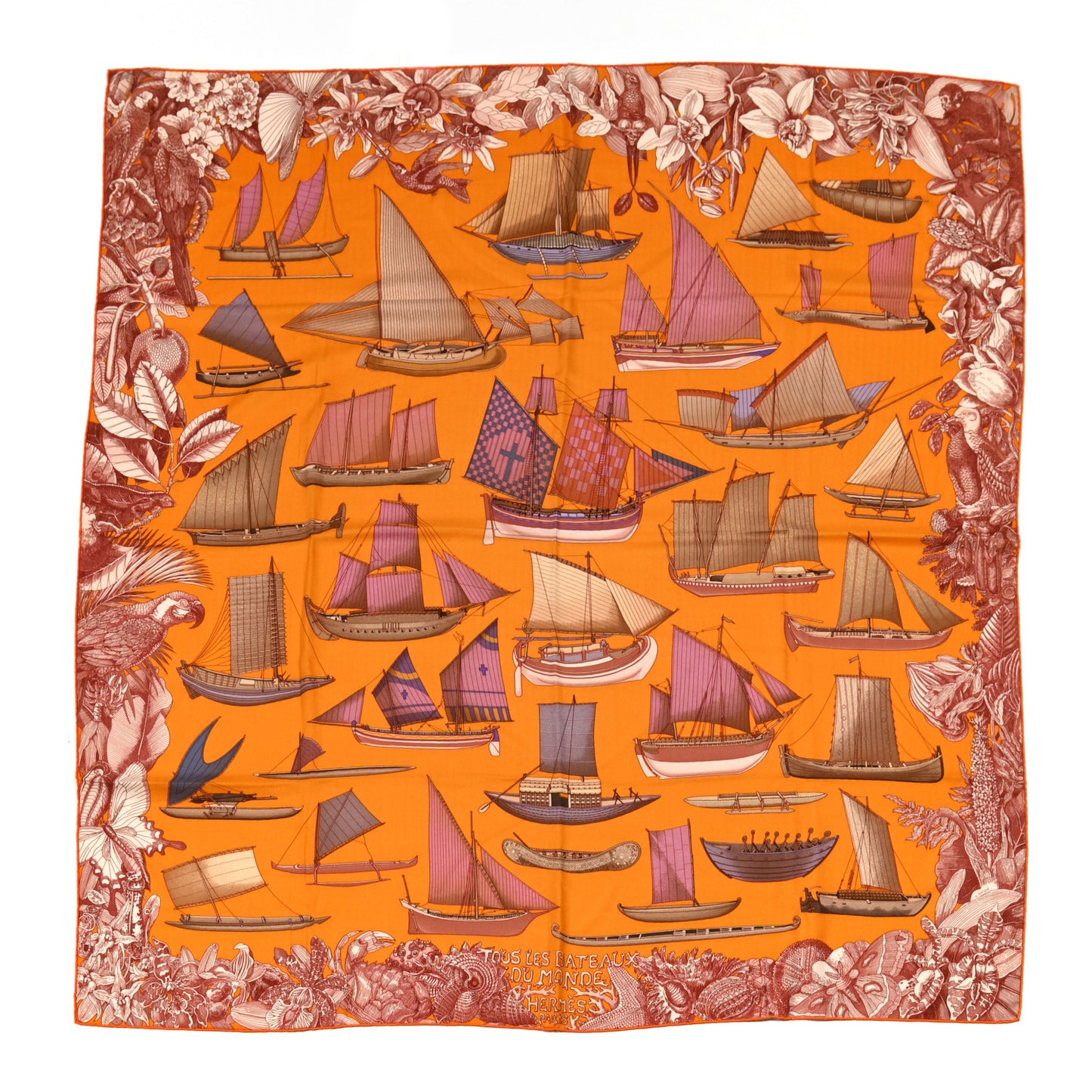 Cashmere Silk Tous Les Bateaux du Monde Shawl 140