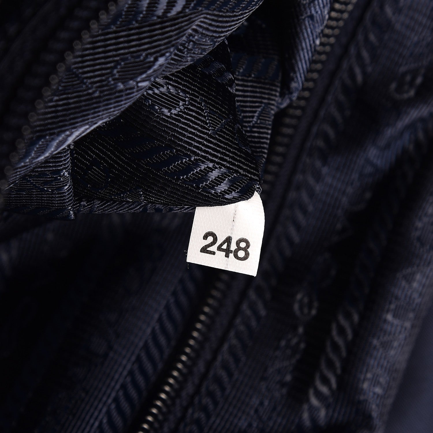 Prada Nylon Vela Saffiano Medium Cinch Backpack Baltico 7 of 7