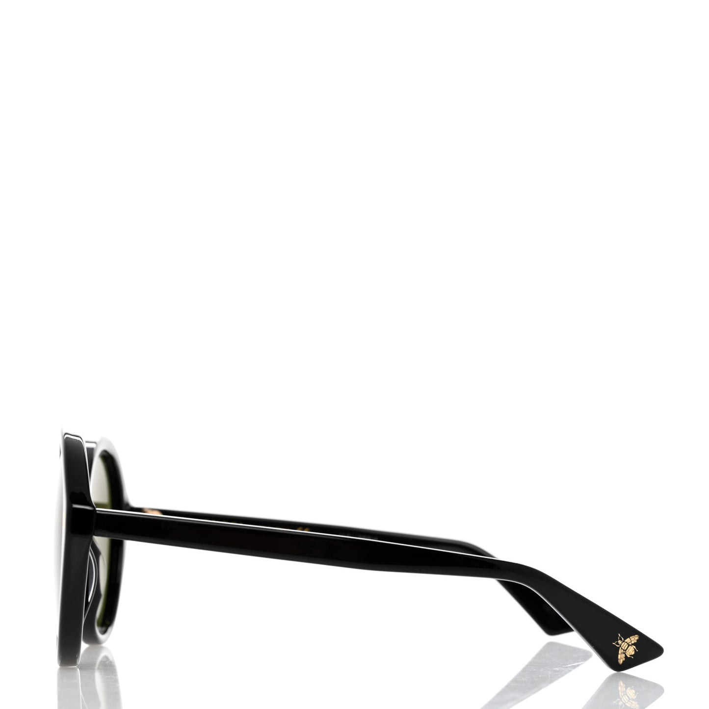 Acetate Round Sunglasses GG0023S Black