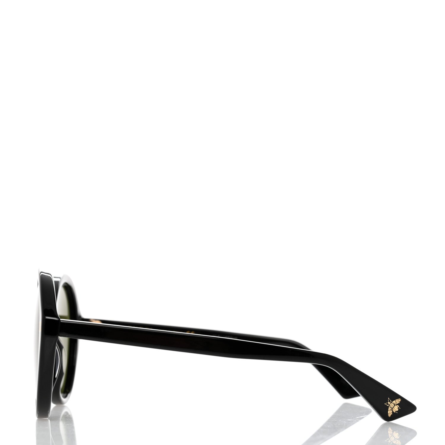 Gucci Acetate Round Sunglasses GG0023S Black 3 of 8