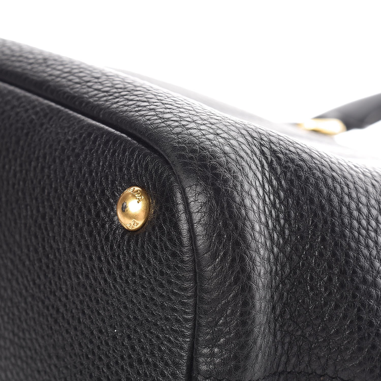Prada Vitello Daino Tote Black 14 of 16