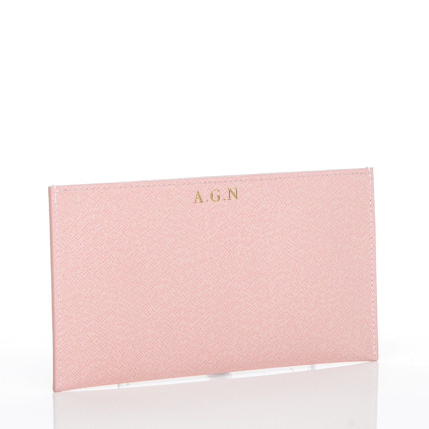 Calfskin Felicie Card Holder Insert Rose Ballerine