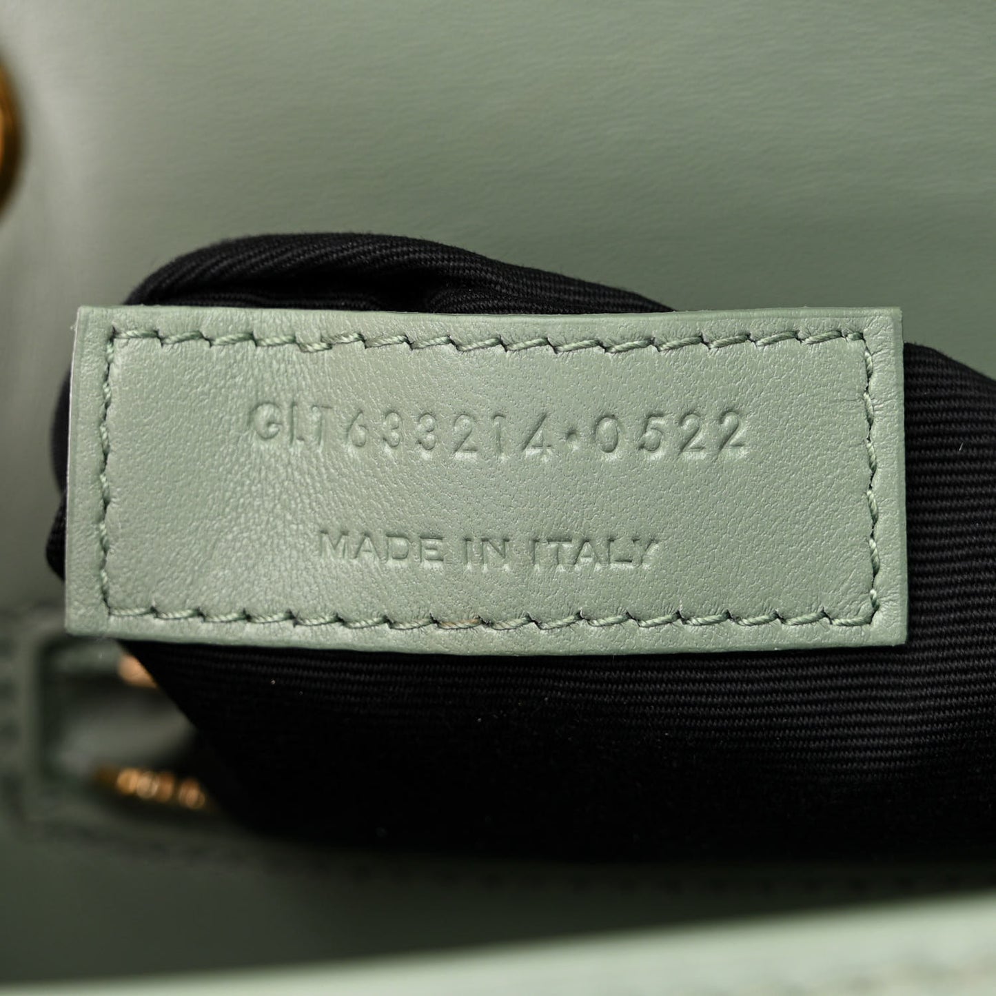 Smooth Calfskin Carre Satchel Vert Opaline