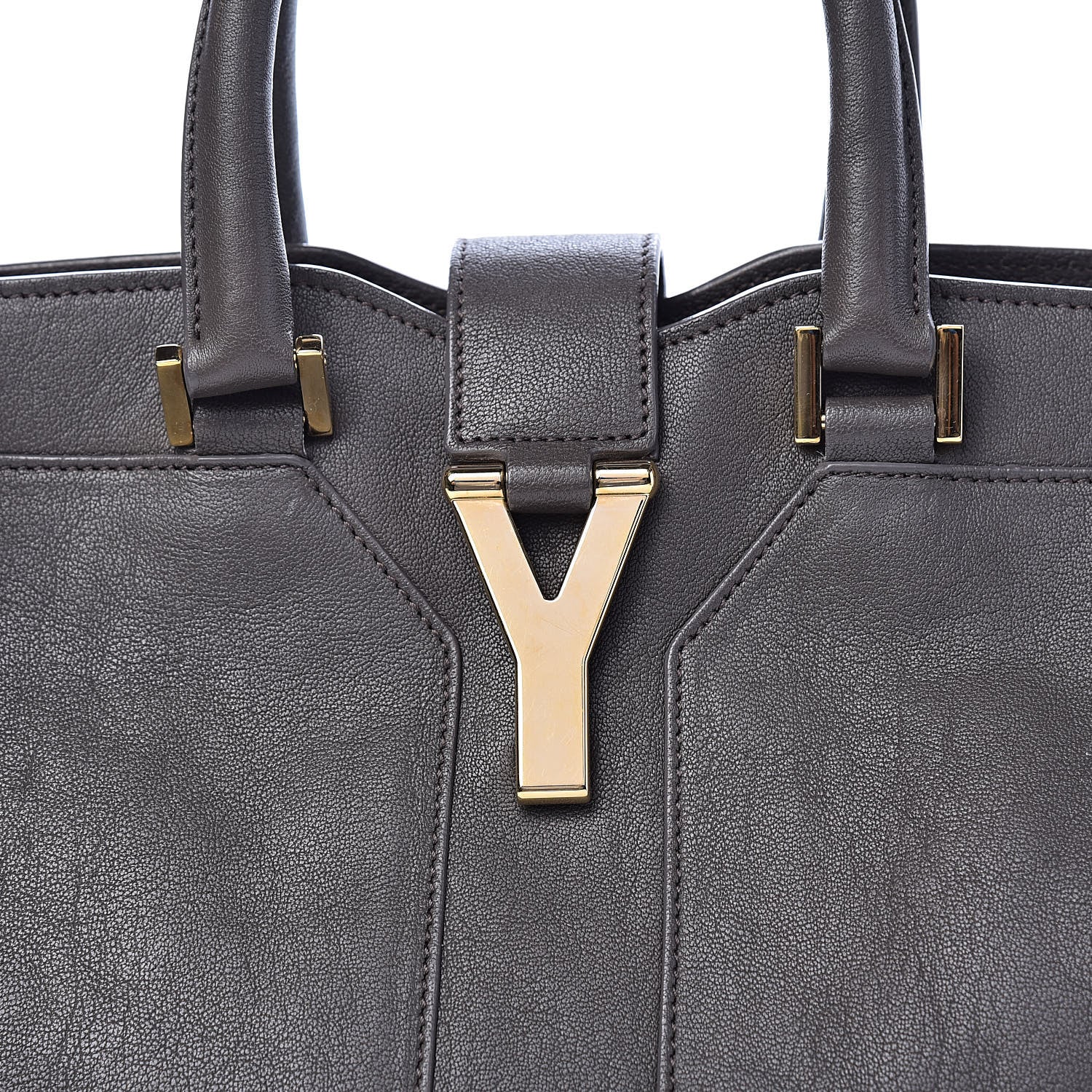 Saint Laurent Sheepskin Small Cabas ChYc Grey 11 of 11