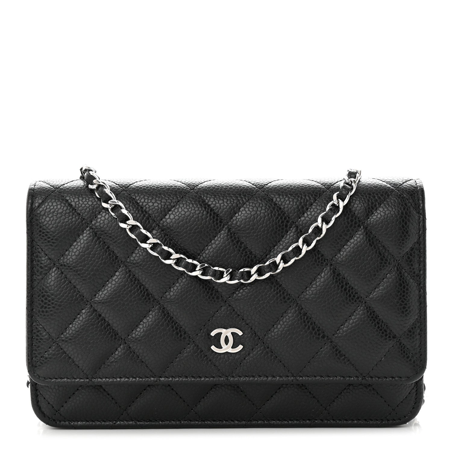 Chanel Caviar Quilted Wallet on Chain WOC Black 1 of 13