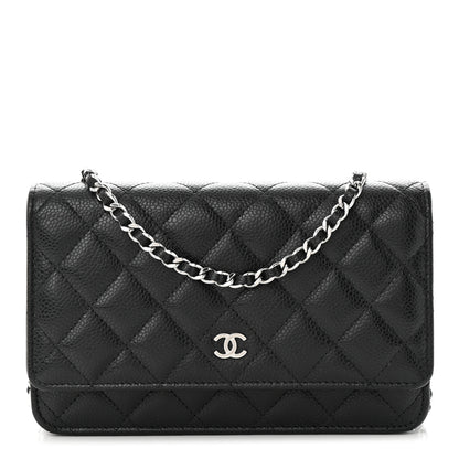 Chanel Caviar Quilted Wallet on Chain WOC Black 1 of 13