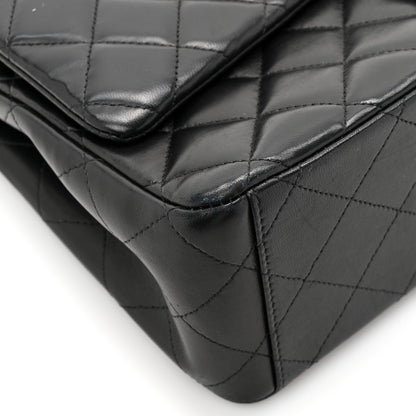 Chanel Lambskin Quilted Maxi Double Flap Black 10 of 12