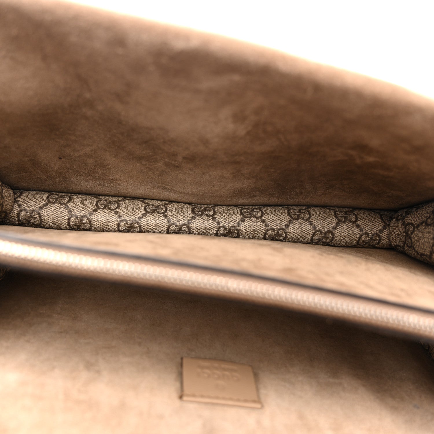 Gucci GG Supreme Monogram Small Dionysus Shoulder Bag Taupe 5 of 10