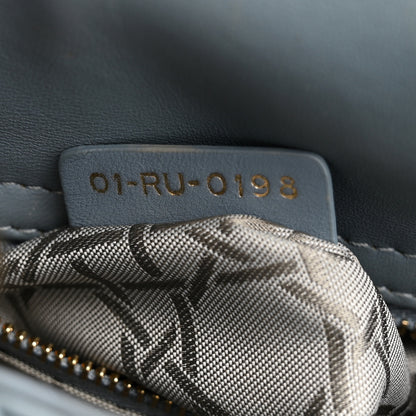 Christian Dior Lambskin Cannage Small Lucky Badges My Lady Dior Cloud Blue 7 of 13