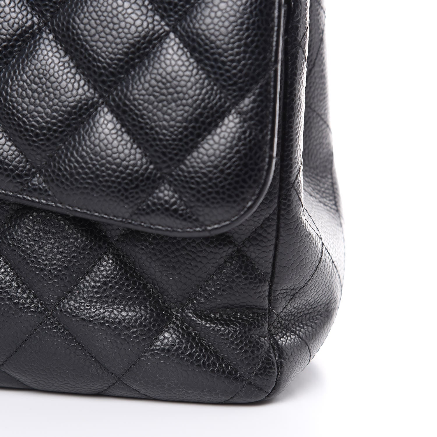 Chanel Caviar Quilted Jumbo Double Flap Black 12 of 15