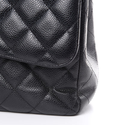 Chanel Caviar Quilted Jumbo Double Flap Black 12 of 15