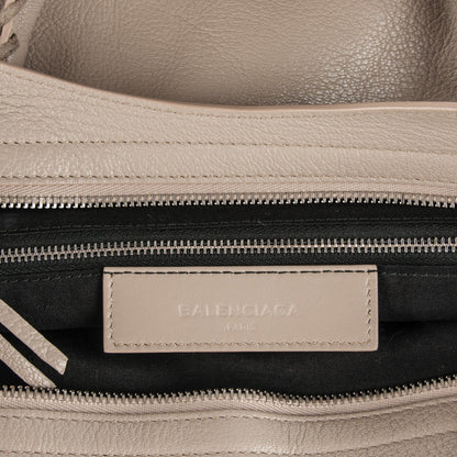 Balenciaga Chevre Silver Metallic Edge Hardware City Beige Dune Argille 6 of 7