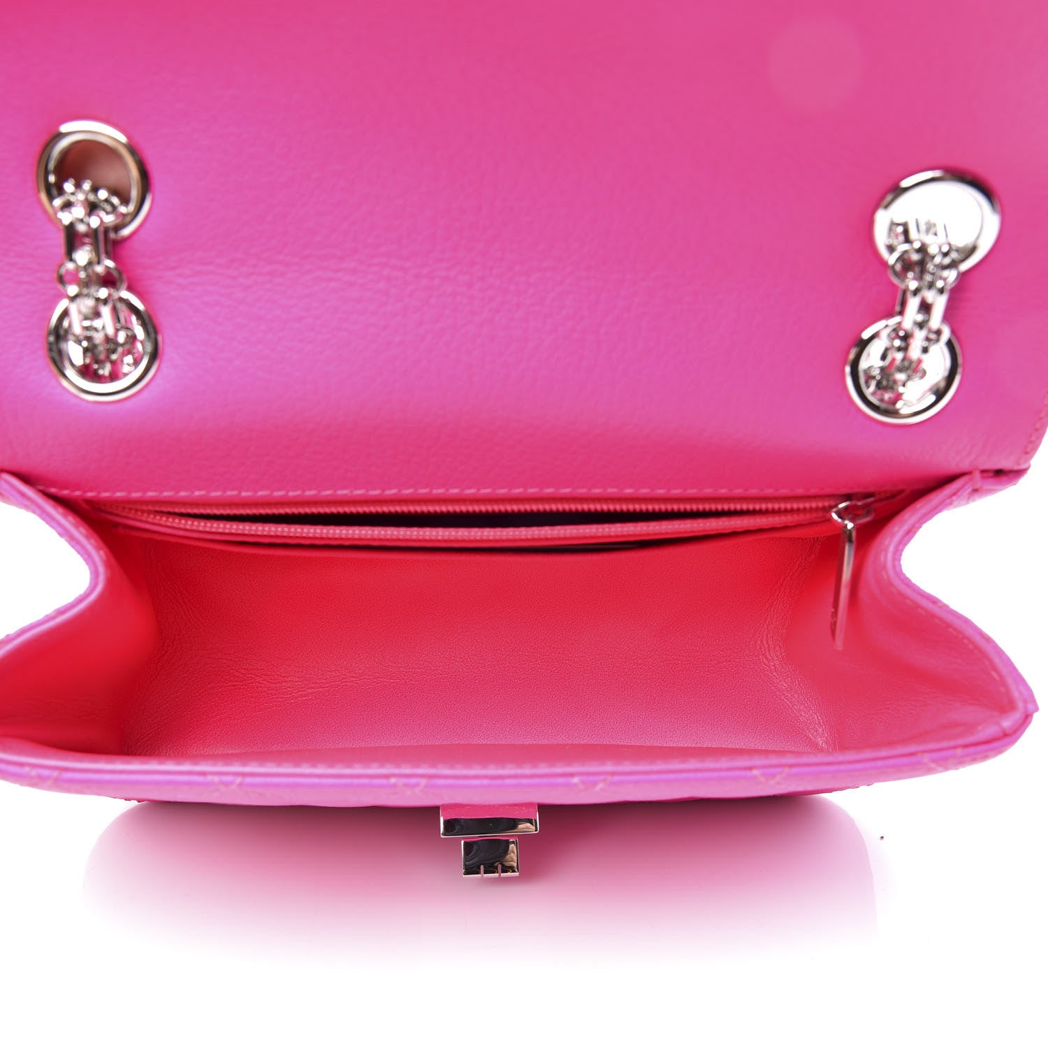 Chanel Goatskin Quilted 2.55 Reissue Mini Flap Fluorescent Pink 6 of 12