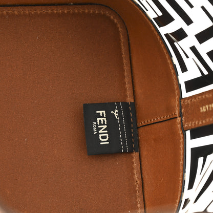 Fendi TPU FF Vitello Aura F is Fendi Grande Mon Tresor Bucket Bag Black Cuoio 6 of 11