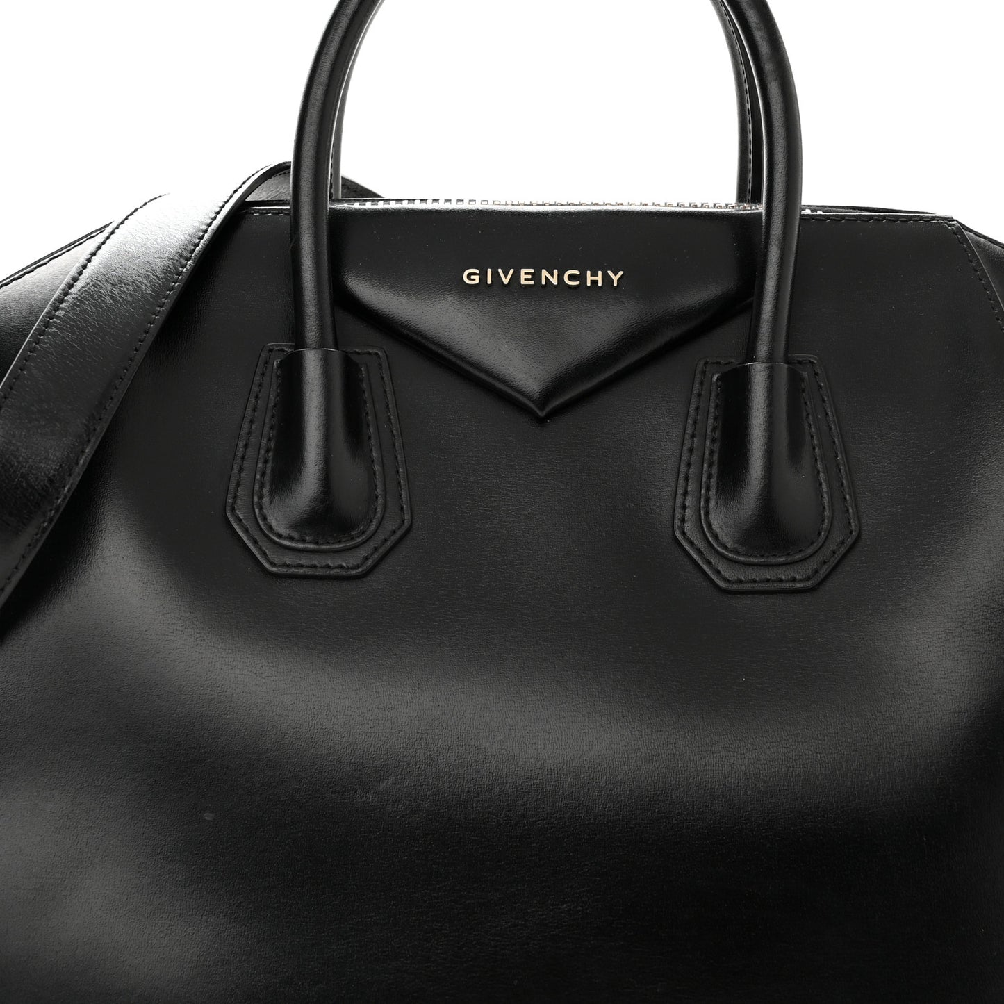 Shiny Lord Calfskin Medium Antigona Black