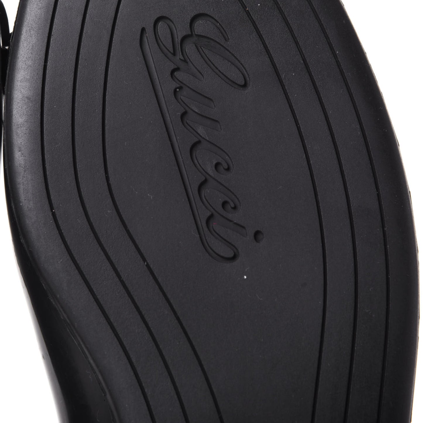Rubber Horsebit Ballerina Flats 37 Black