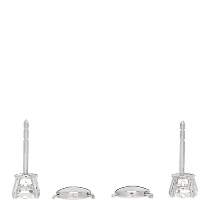 Tiffany Platinum Diamond 1.42ctw Round Solitaire Earrings 3 of 6